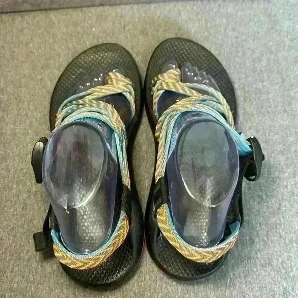 CHACO FIESTA ZX/2 CLASSIC DOUBLE STRAP MULTI-COLOR SPORT SANDALS WOMEN'S SZ 9 - Picture 10 of 13